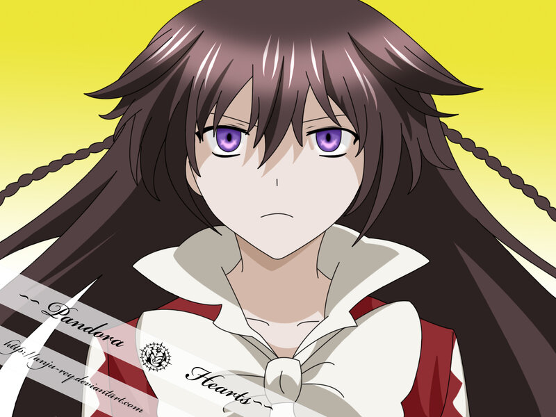 anime girl with purple eyes