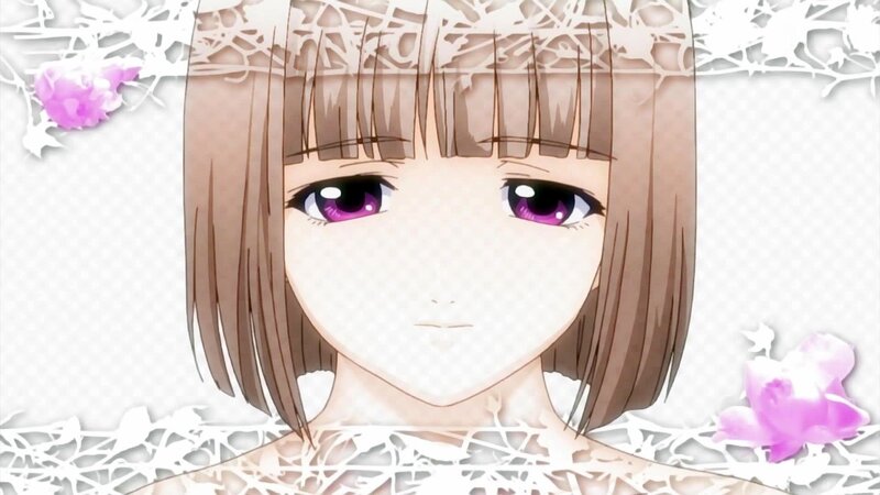anime girl with purple eyes
