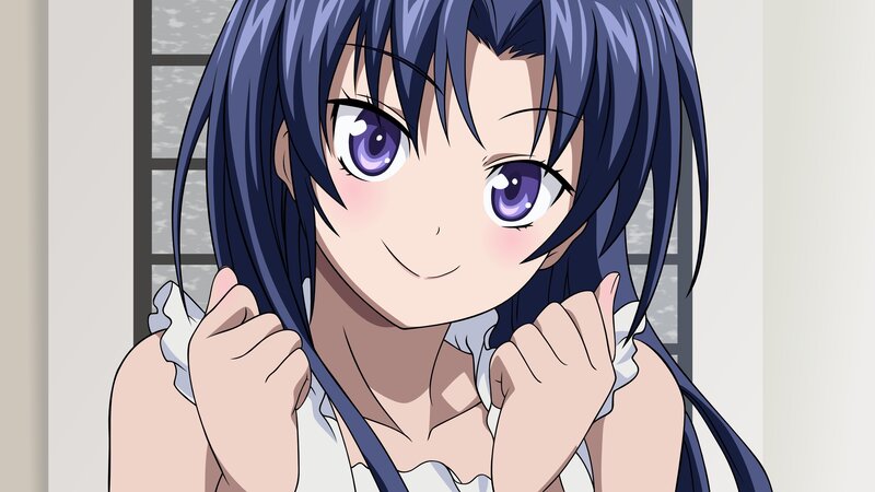 anime girl with purple eyes