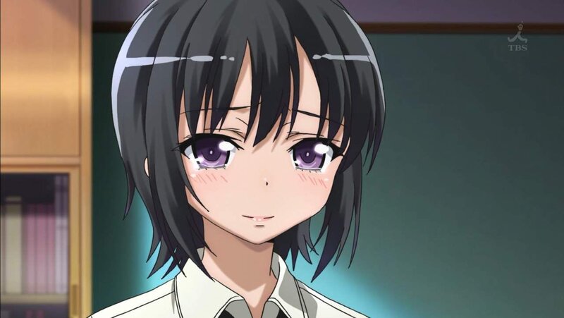 anime girl with purple eyes