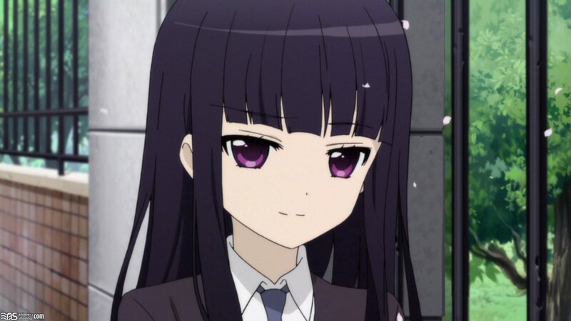 Anime Girl with Purple Eyes — Calm, Spring