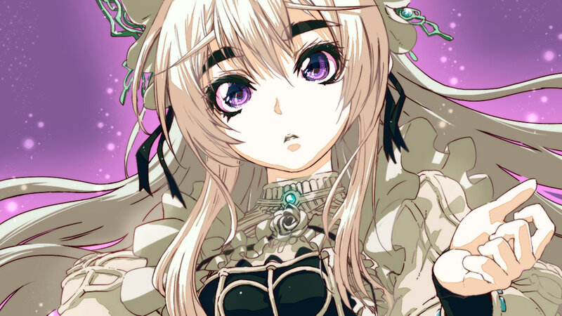 Anime Girl with Purple Eyes — Dramatic, Long Hair