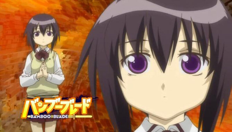 Anime Girl with Purple Eyes — Dramatic, School Uniform