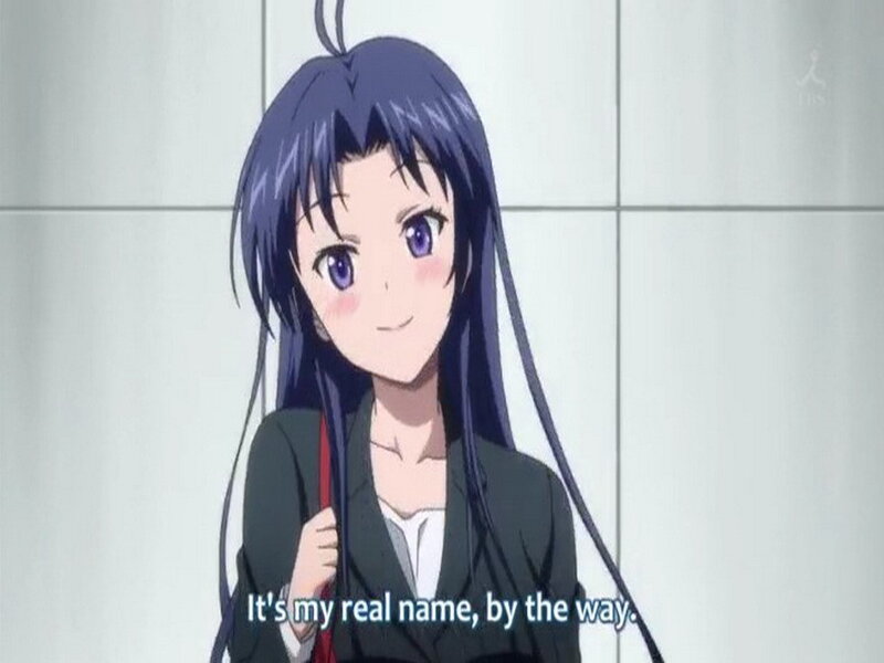 Anime Girl with Purple Eyes — Neutral