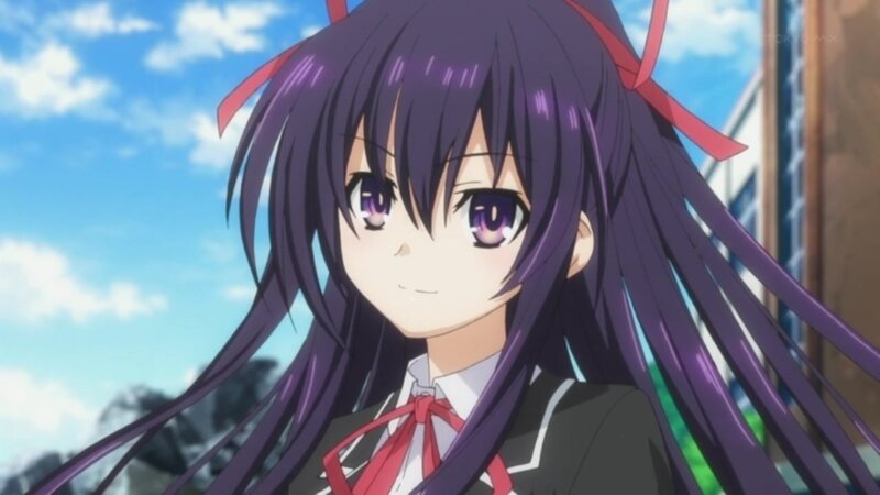 anime girl with purple hair