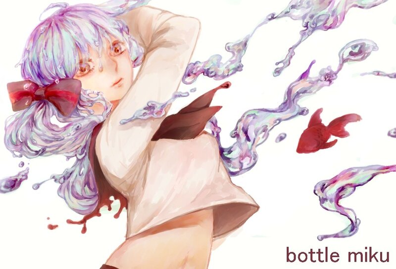 Anime girl with purple hair