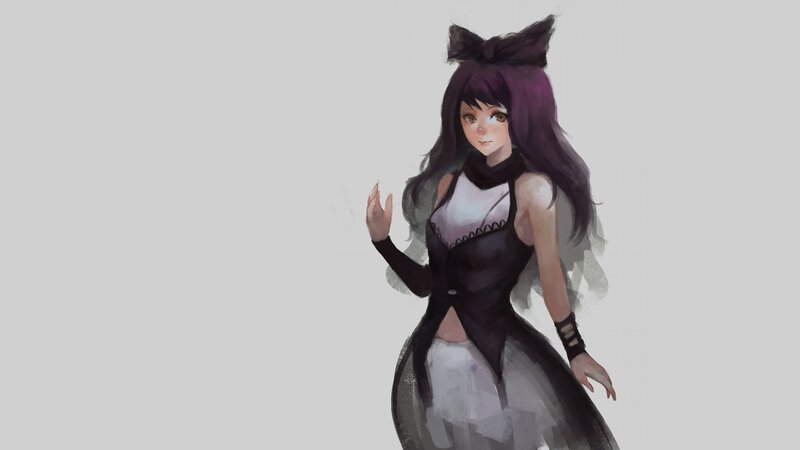 anime girl with purple hair
