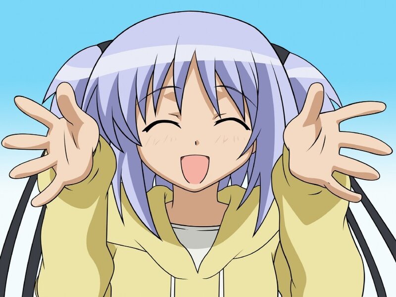 anime girl with purple hair