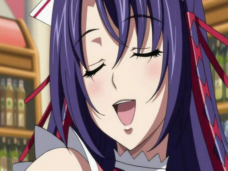 anime girl with purple hair