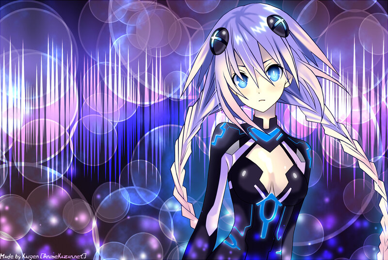 anime girl with purple hair