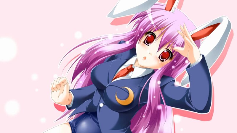 anime girl with purple hair
