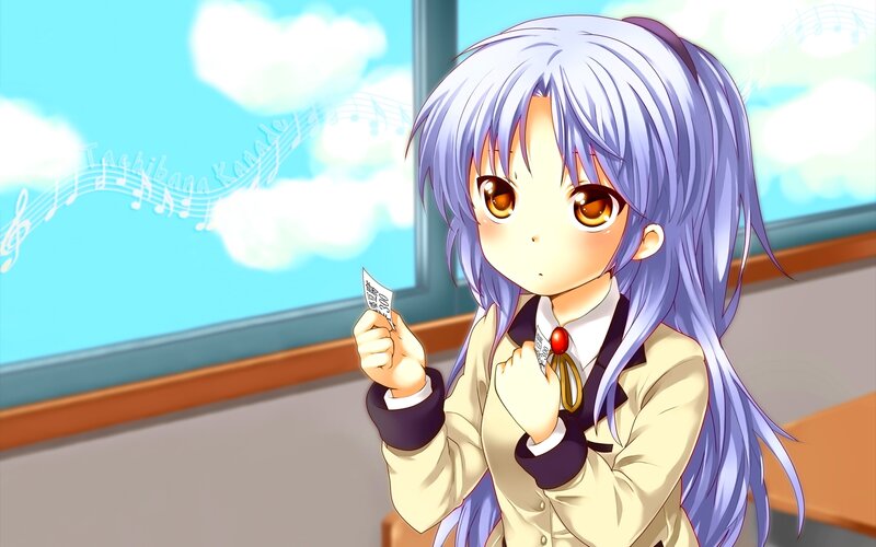 anime girl with purple hair