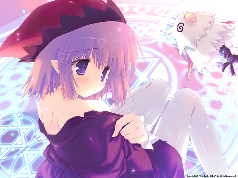 anime girl with purple hair