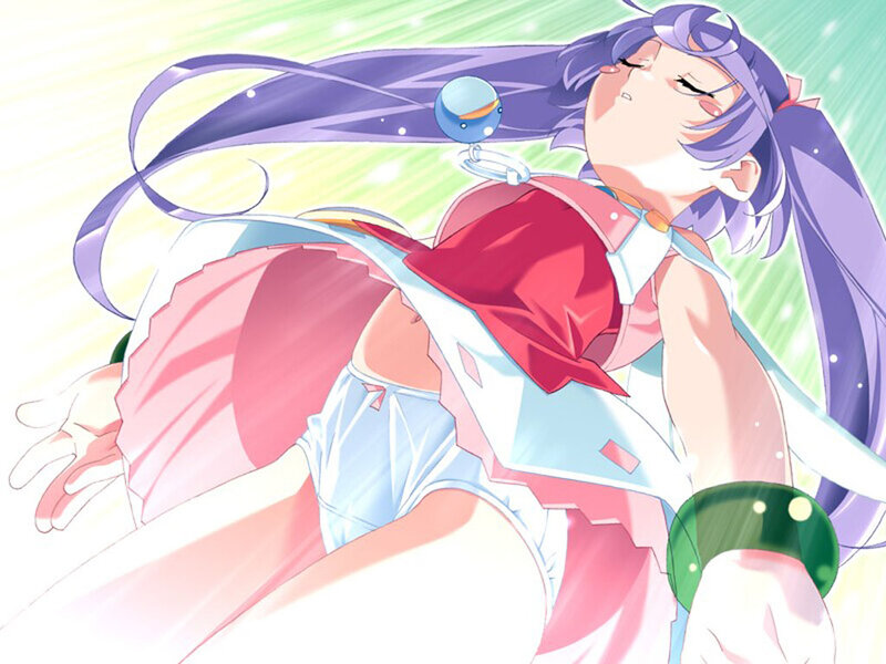 anime girl with purple hair