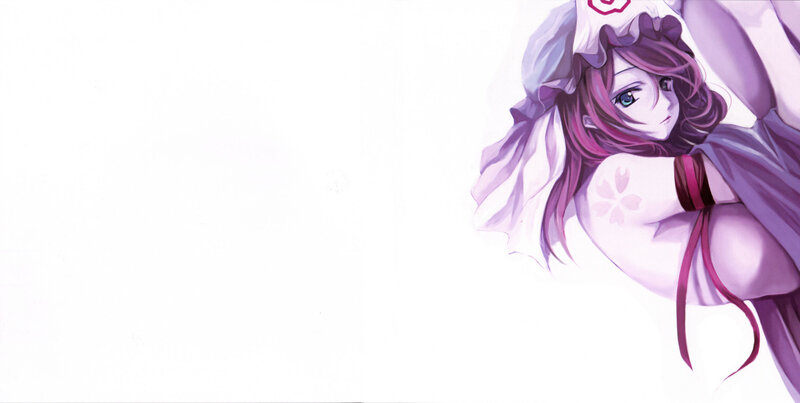 anime girl with purple hair