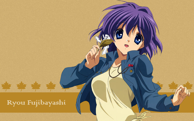 anime girl with purple hair