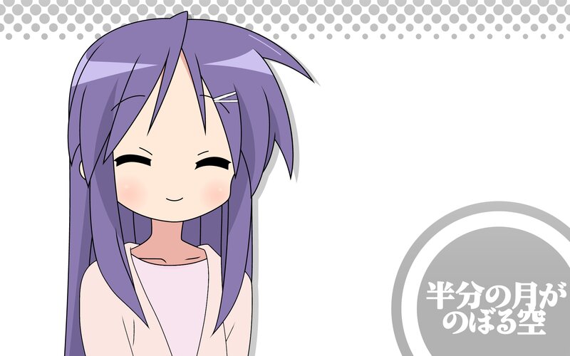 anime girl with purple hair
