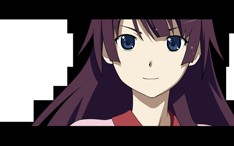 anime girl with purple hair