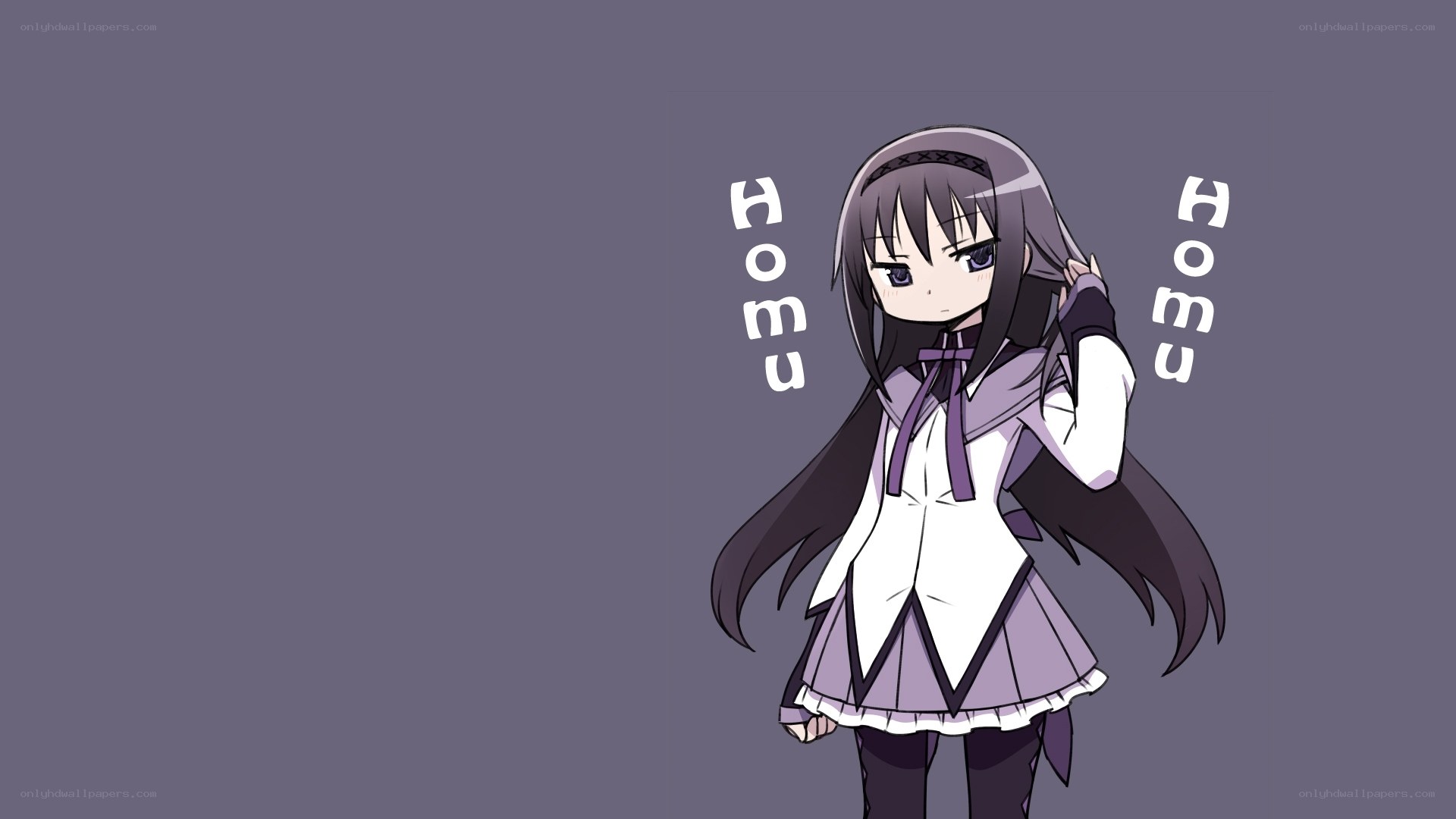 anime girl with purple hair