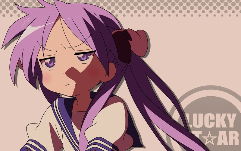anime girl with purple hair