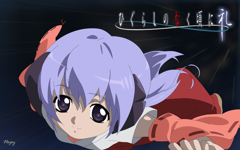anime girl with purple hair