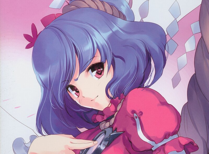 anime girl with purple hair