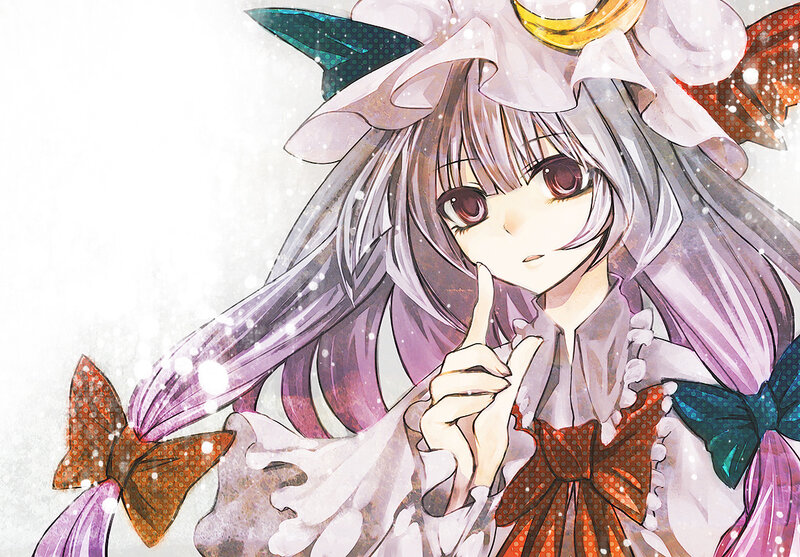 anime girl with purple hair
