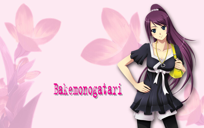 Anime girl with purple hair