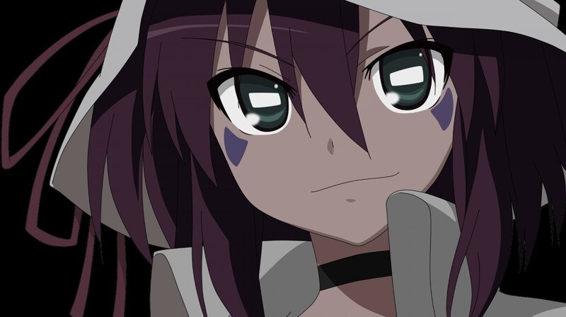 anime girl with purple hair