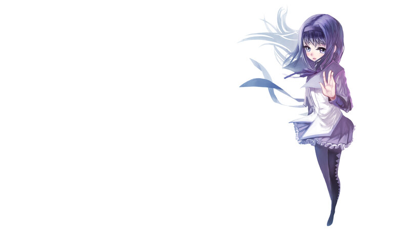 anime girl with purple hair