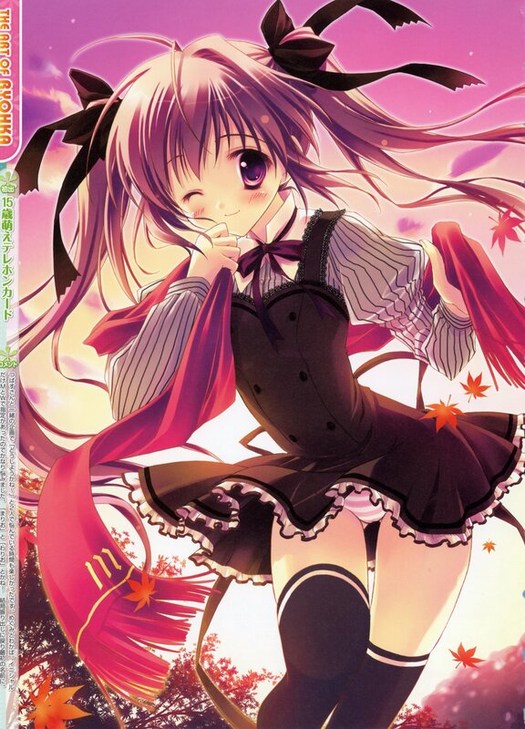 Anime girl with purple hair