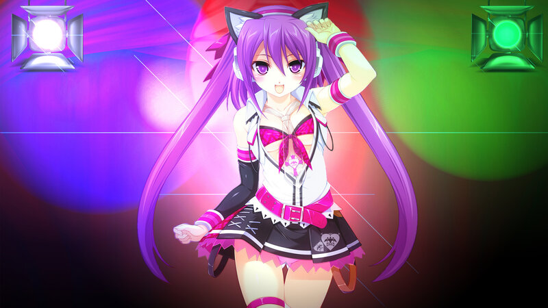 anime girl with purple hair