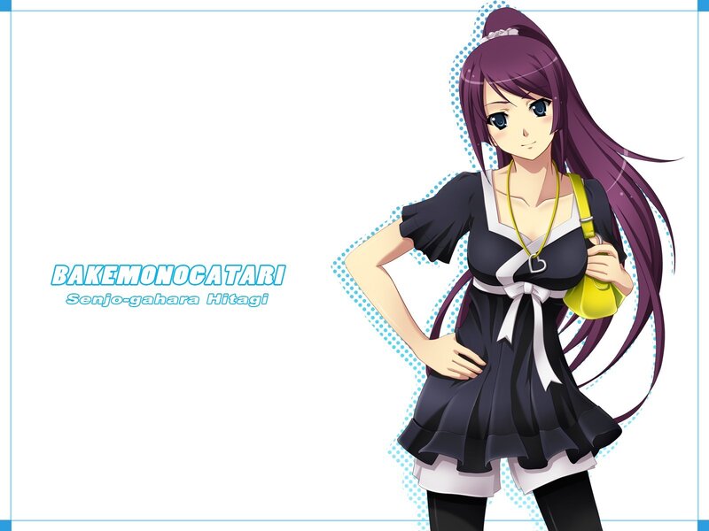Anime girl with purple hair