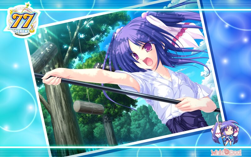 anime girl with purple hair