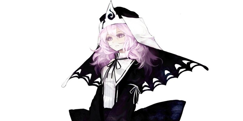 anime girl with purple hair