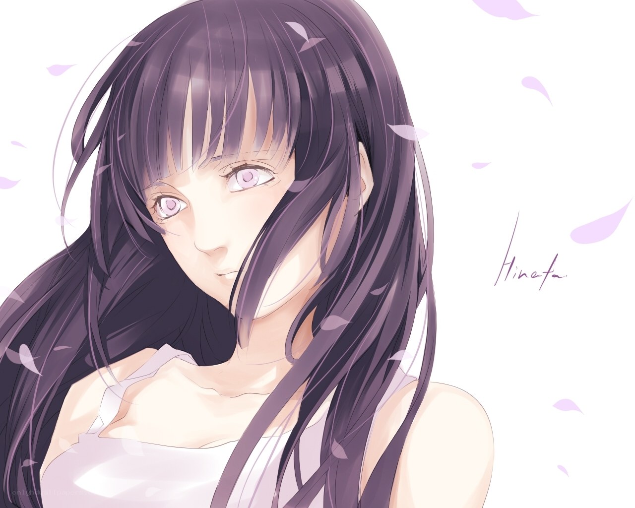 anime girl with purple hair