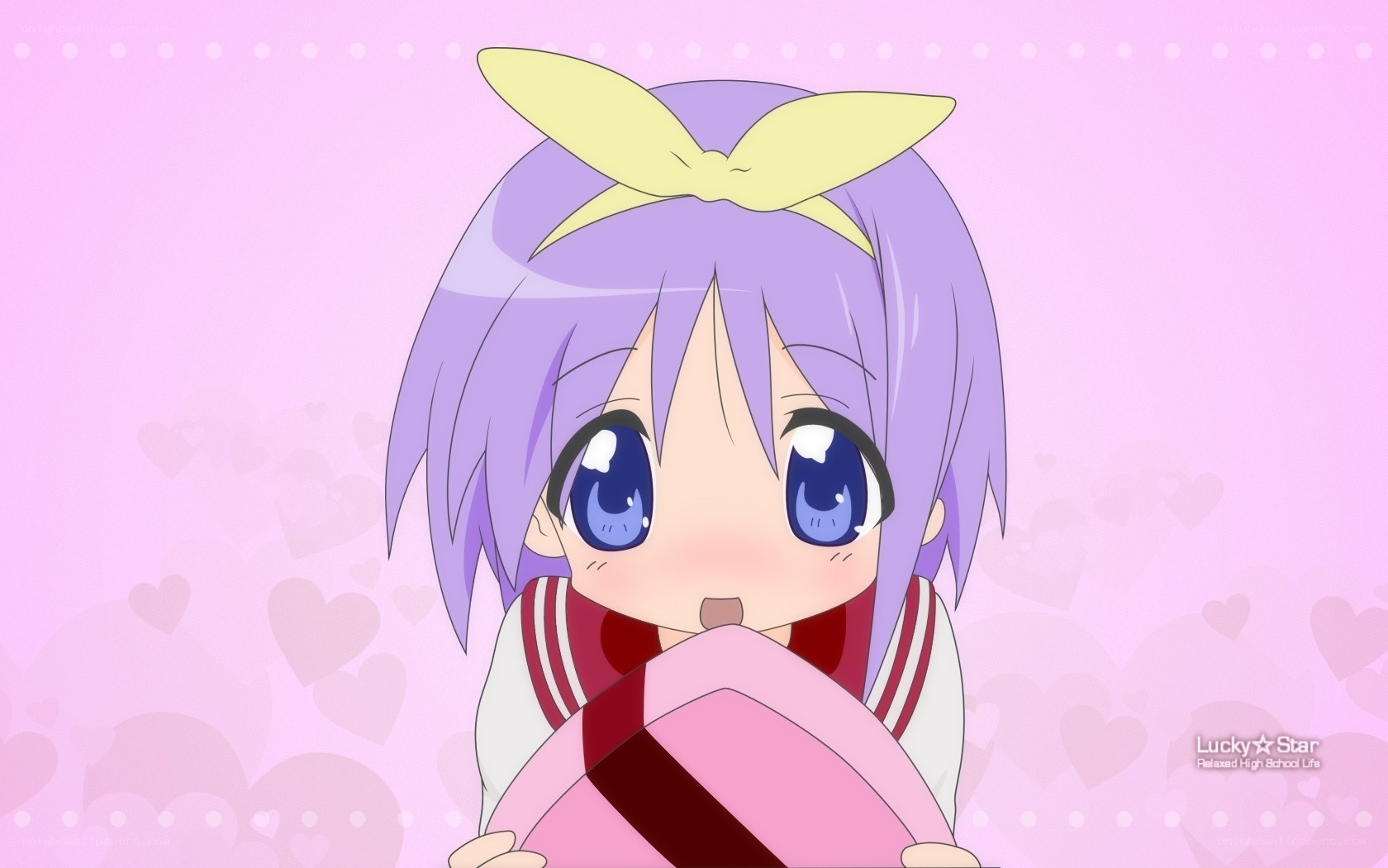 anime girl with purple hair