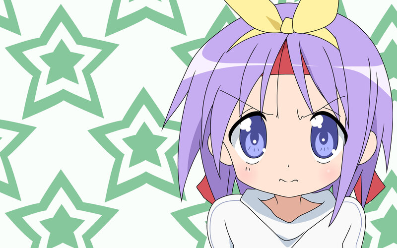 anime girl with purple hair