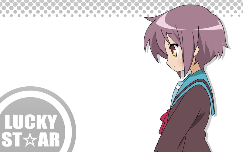 anime girl with purple hair