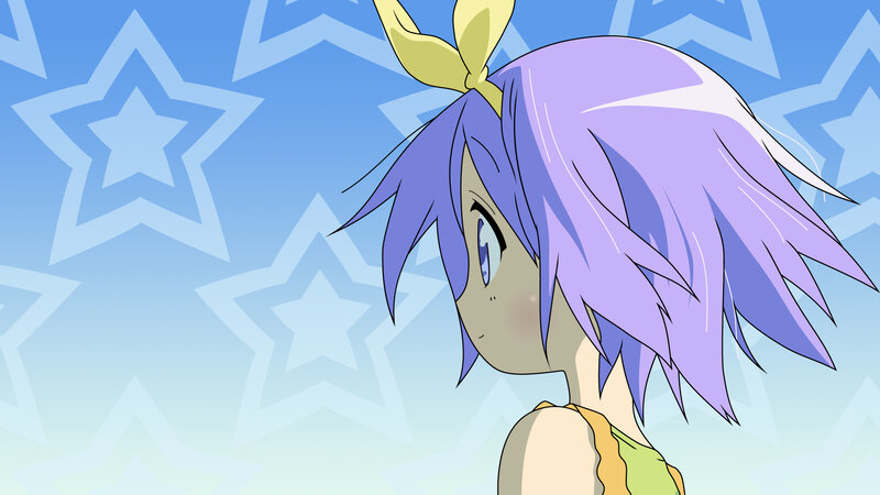 anime girl with purple hair
