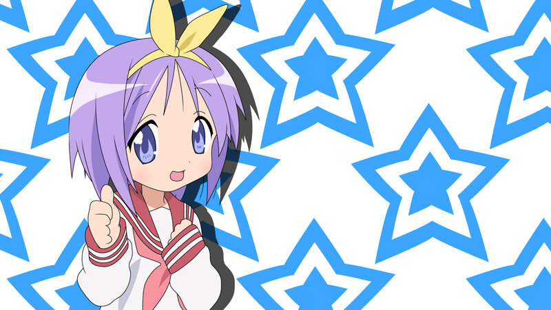anime girl with purple hair