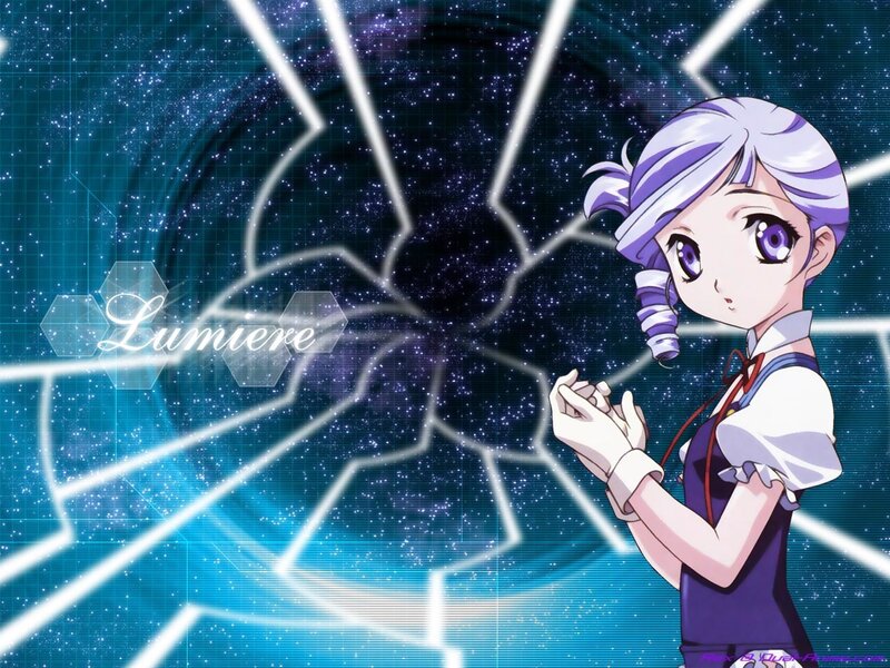 Anime girl with purple hair