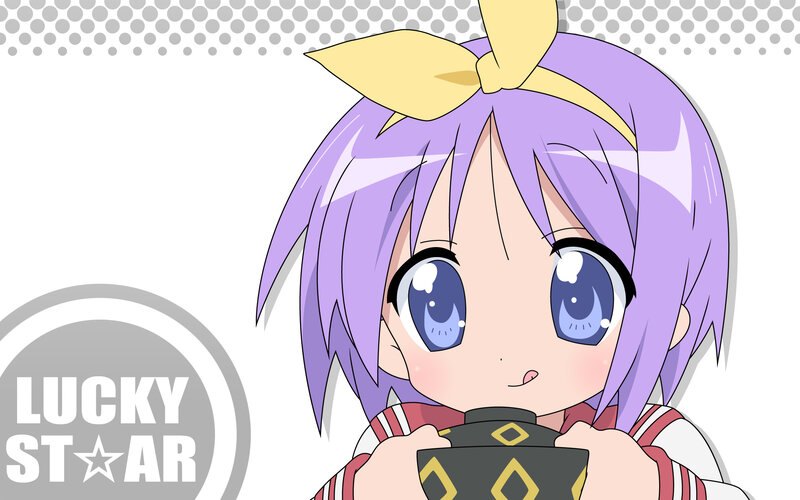 anime girl with purple hair
