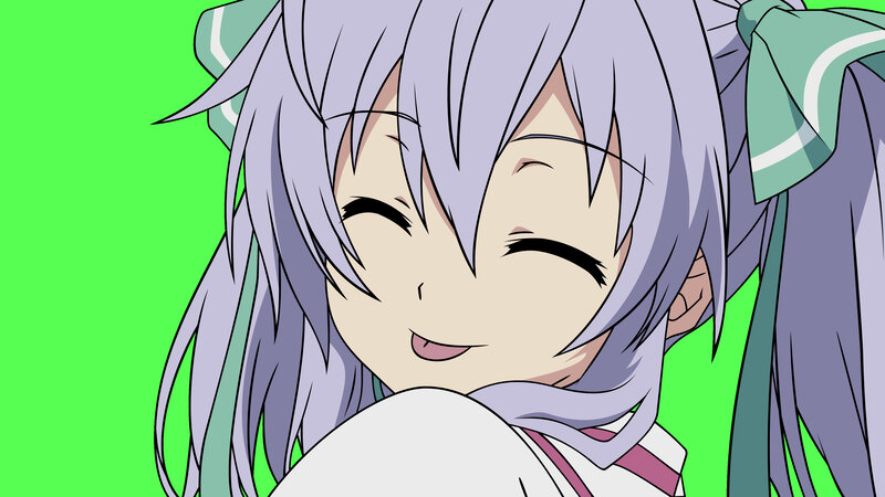 anime girl with purple hair