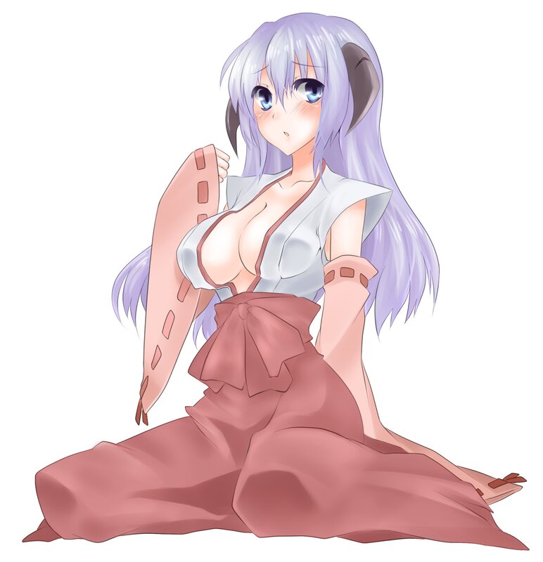 anime girl with purple hair