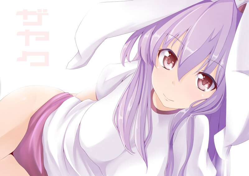 anime girl with purple hair