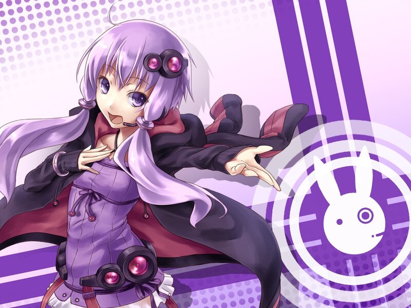 anime girl with purple hair