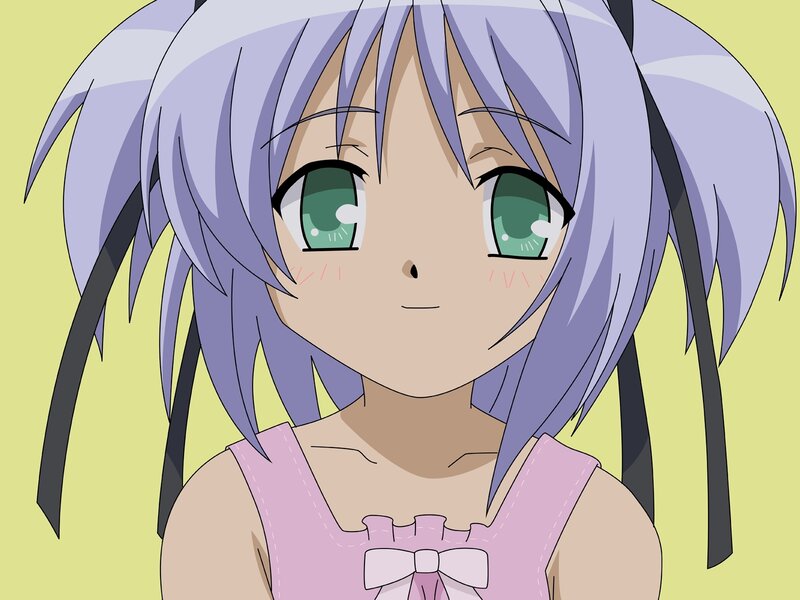 anime girl with purple hair