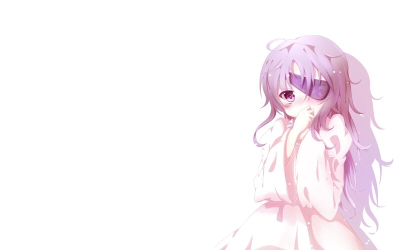 anime girl with purple hair