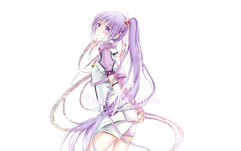 anime girl with purple hair